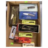 Flat of 9 Pocket Knives