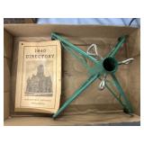 Vintage Greenfield Directory & Tree Base