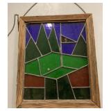 Framed stained hlass