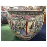 Antique Large Chinese Family Fish Bowl Planter