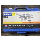 Kobalt pro90 ratchet 118pc mechanics tool set