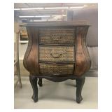 Bombay wicker 3 drawer chest