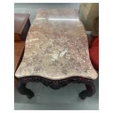 Vintage Hand Carved Link Marble Topped Coffee
