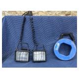 2 work lights and ideal stainless steel fish tape