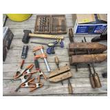 Wood clamps, f-clamps, drill bits & more