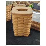 Longaberger Tall Tissue Canister Basket with Lid