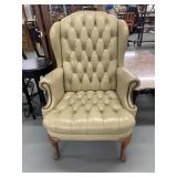 Chesterfield Style High-back Tufted Leather