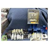 Electrical lot outlets, housing, plates, antenna