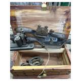 Vtg Stanley spoke shave in cedar box w/lock