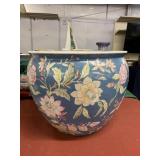 Vintage ceramic Chinese fish bowl