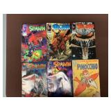 5-spawn & 1-Pinocchio comic books