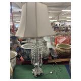 Antique Table Lamps w/crystals