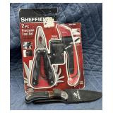 Winchester knife & 2pc Sheffield precision tool
