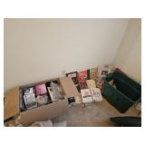 Books, Picture Frames, Tote With Lid