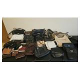 20 leather handbags & 8 wallets