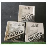 3 boxes of fasteners