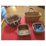 4 Longaberger baskets