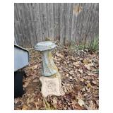 Concrete pedestal