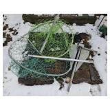 Boat anchor & fishing net