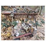 Bird houses, red wagon,  &  yard decor