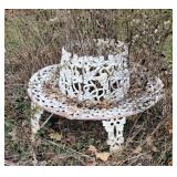 Wrought tree guard bench seat