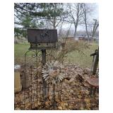 Shepherds hooks, trellis & decor