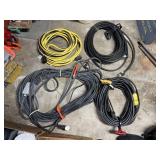 4 HEAVY DUTY large extension cords
