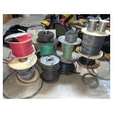 Spools of wire, spark plug tubing, & more