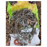 Assorted log chains & cable