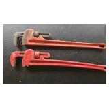 2 Rigid 24" pipe wrenches