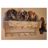Collector plates, plate rack, art, & more