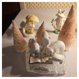 Dept 56 Snow Babies,  bunnies, etc,
