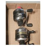 2 Zebco fishing reels:  Omega 181 & Mercury