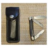 Buck 3-blade pocket knife & sheath