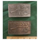 2 Winchester belt buckles