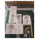 5 Willow Tree figures,  some with boxes