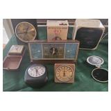 8 alarm clocks & thermometers