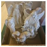 8 angel figurines