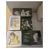 5 Snow Babies in original boxes