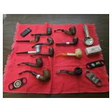 11 pipes & tobacco items