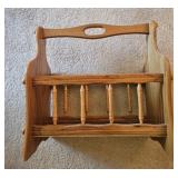 Wooden magazine rack