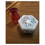 miniature creamer & powder box