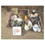 Smoking theme decor & collectibles, brass clock