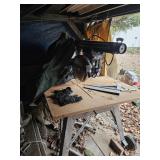 Craftsman 12" radial arm saw with rolling cart