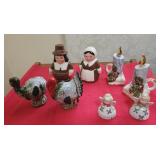 4 vintage holiday salt & pepper sets