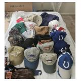 20 baseball style caps & neckties