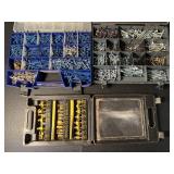Router bit set & tons of bolts & screws & more