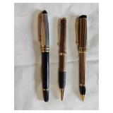 3 fancy ballpoint pens