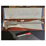 Starrett Master Vernier Caliper & case