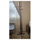 Cherry finish hall tree